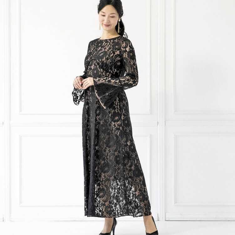 ロング丈ワンピース