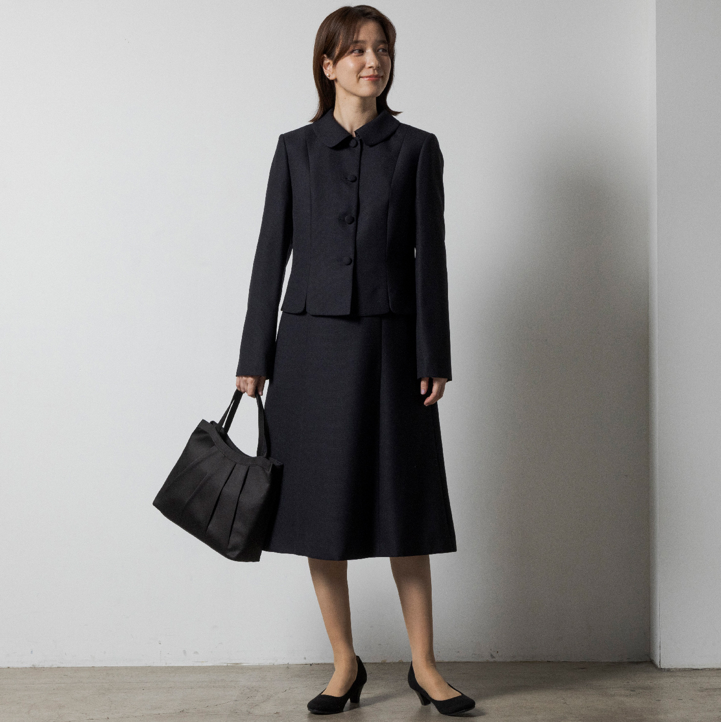 SOIR PERLE  襟付きのお受験スーツ