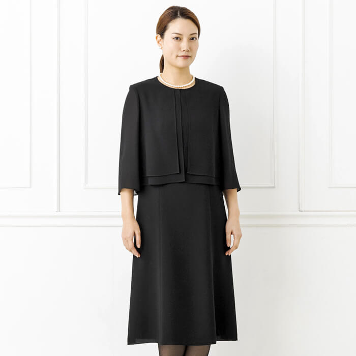 洗える｜フレアースリーブの夏用フォーマルワンピース