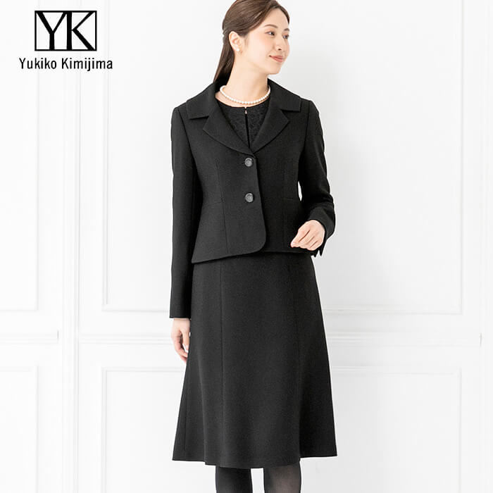 品格の「ユキコキミジマ」テーラーカラーのアンサンブル