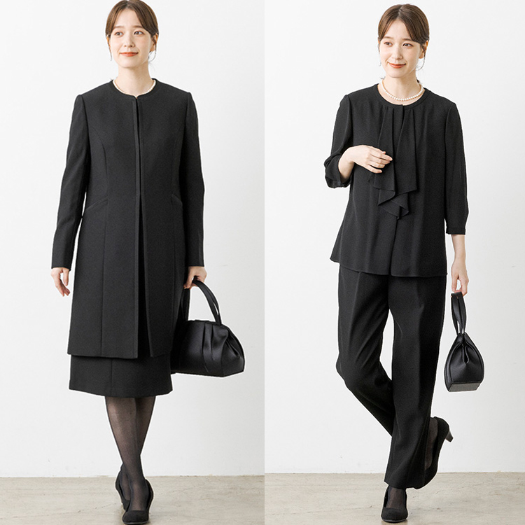 洗えるブラックフォーマルオールシーズン4点セット