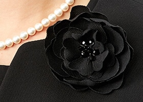 コサージュでポイントを