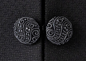 こだわりの飾りボタン