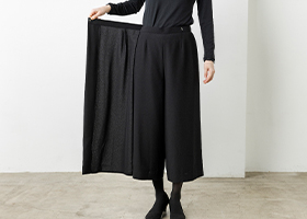ラップスカート風デザイン