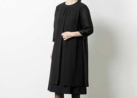 ロングジャケット風ワンピース